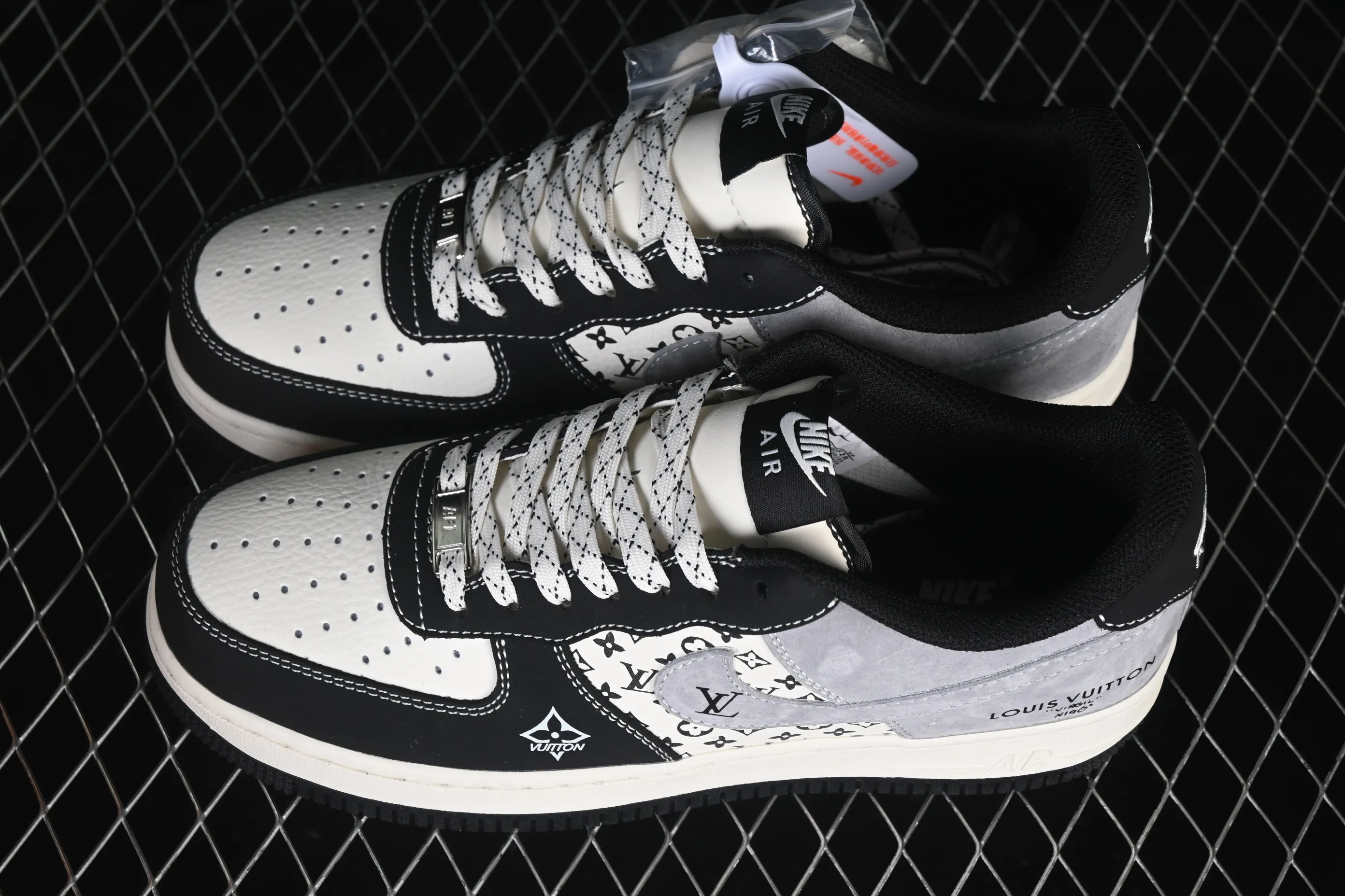 All categories Nk Air Force 1 Air Force series Nk Air Force 1 Low Air Force low-top Nike Air Force 1'07 Low black and white gray color Air Force 1 low-top casual sneakers KG6699-F28